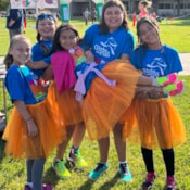Smiling Girls on the Run participants